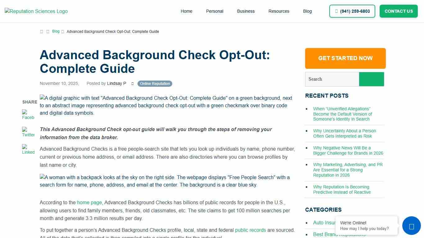 Advanced Background Check Opt-Out: Complete Guide - Reputation Sciences